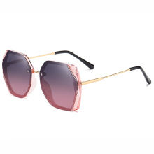 hexagon women sun glasses  2020 new arrivals retro fashion polarized shades custom designer luxury metal sunglasses women 2217